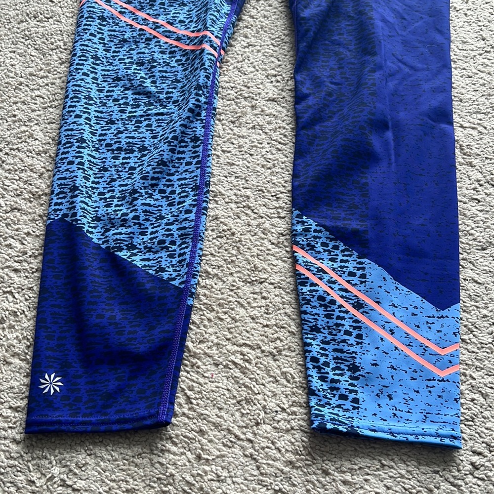 Athleta blue leggings M